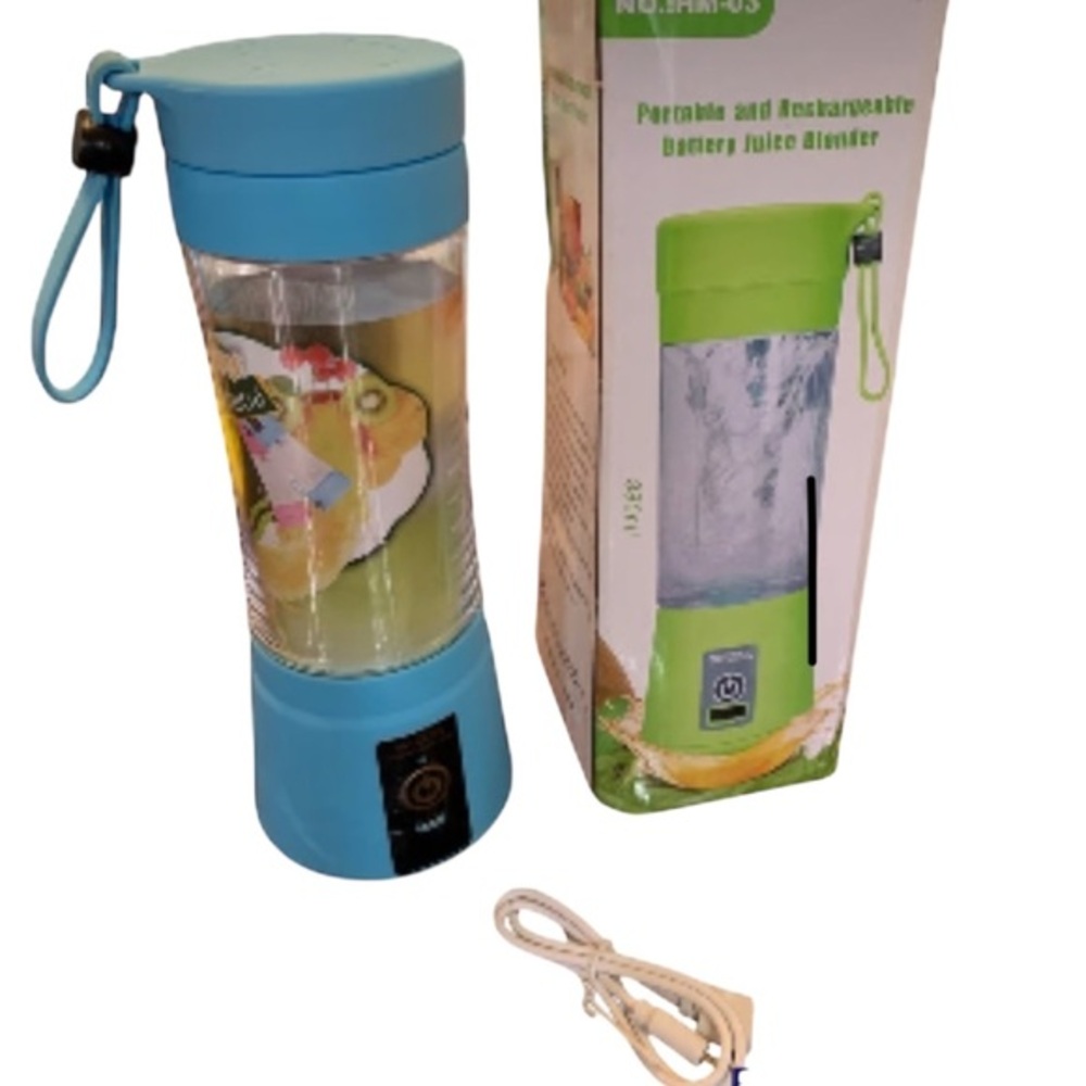 Portable Blue Juice Blender - Picture 1 of 4